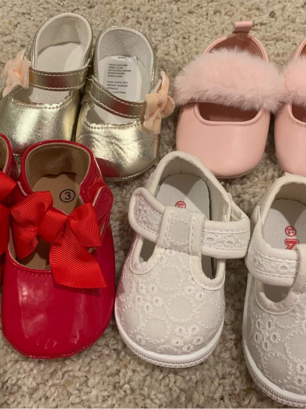 Baby shoes lot